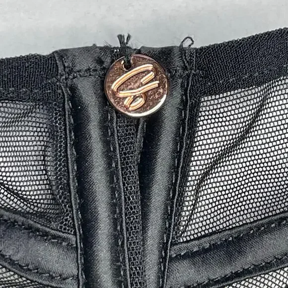 Curvy Kate Scantilly Peek-A-Boo Lace Balcony Bra size 34L Black New - Picture 7 of 13